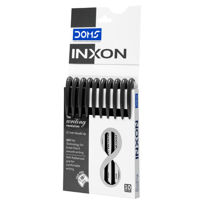 Doms INXON Ball Pen - 10 Pcs - BLACK