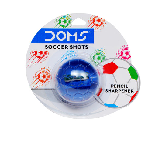 Doms Soccer Shot Pencil Sharpner Blister Pack - 1 Pc