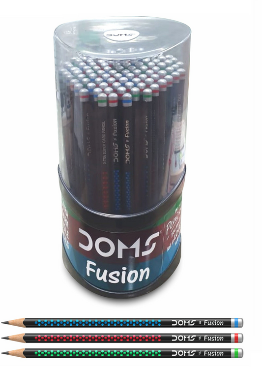 حامل أقلام رصاص داكن للغاية من Doms Fusion X-Tra - 100 قطعة