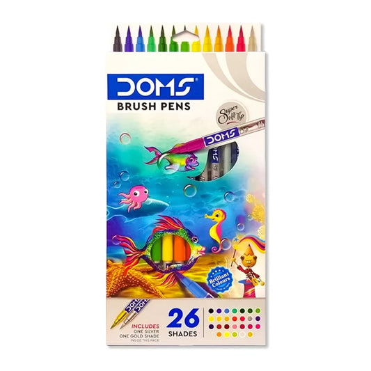 صندوق عرض أقلام الفرشاة من دومز - 26 لونًا