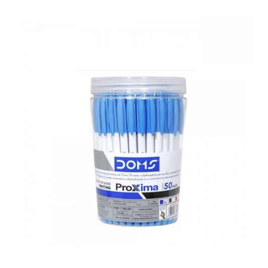 Doms Proxima Fine Tip Ball Pens Jar - 50 Pcs