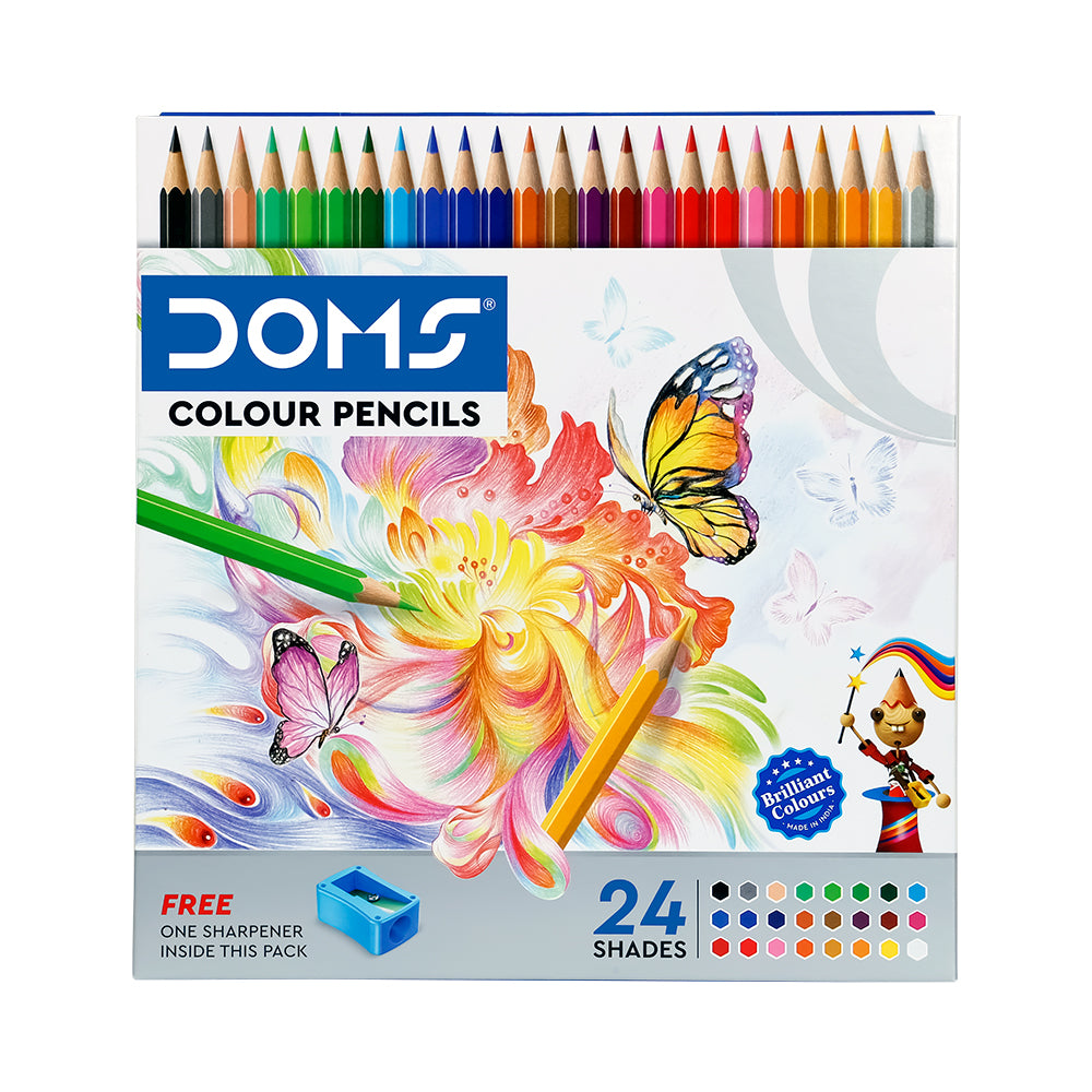 Doms Full Size Colour Pencils -  24 Shades