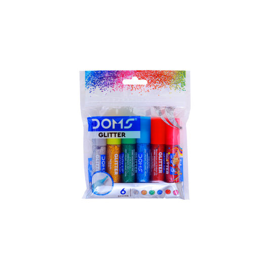 Doms Glitter Glue 5.5ml 6 Shades