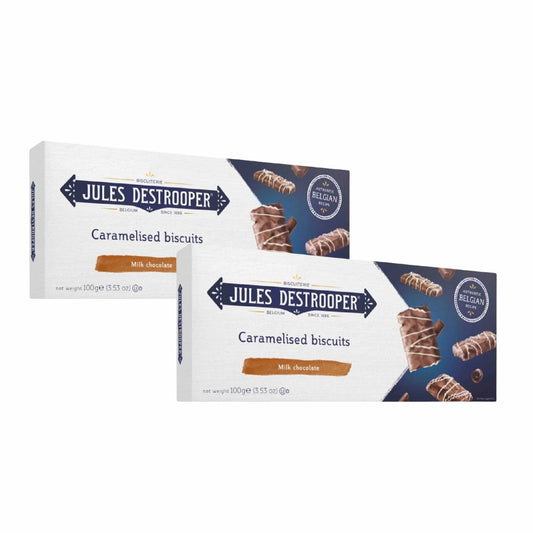 Jules Destrooper Caramelised Milk Chocolate Biscuits 100g x 2 Pcs