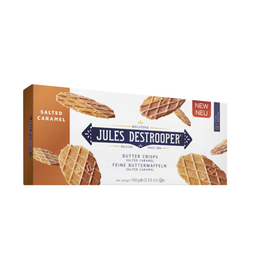 Jules Destrooper Butter Crisps Salted Caramel 100g