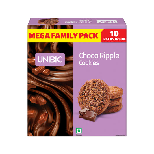 Unibic Choco Ripple Cookies 600g - Family Pack