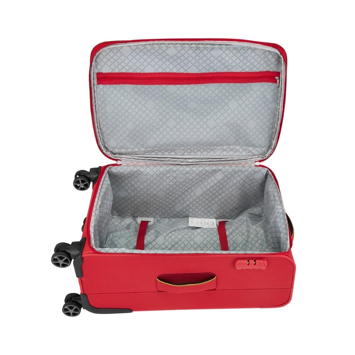 Safari Crystal Red Set of 3 Trolley Bag with Dual Wheels