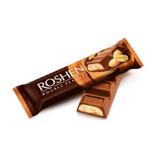 Double Peanuts Milk Chocolate Bar With Chopped Peanuts And Peanut Cream Filling 29g