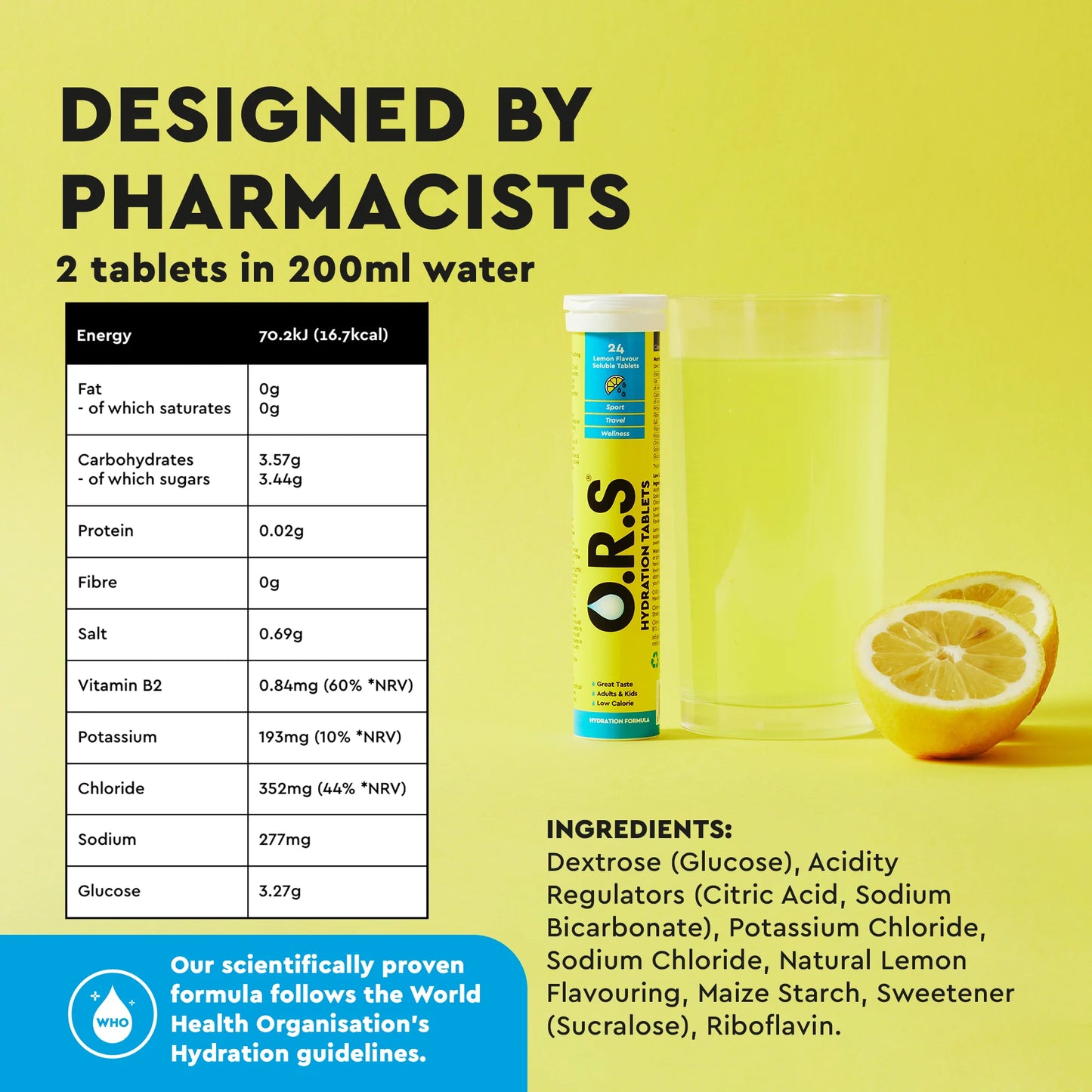 Clinova O.R.S Lemon 24 Tablets