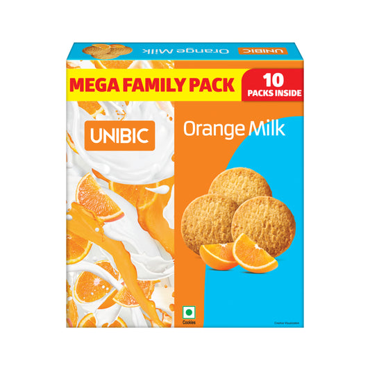 يونيبيك كوكيز البرتقال 600 جرام-عبوة عائلية