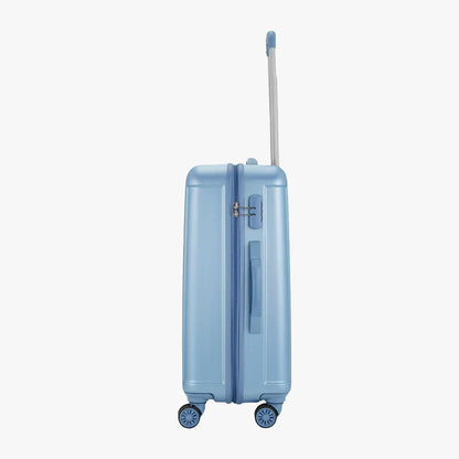 مجموعة سفاري لينيا مكونة من 3 حقائب بعجلات باللون الأزرق اللؤلؤي بعجلات مزدوجة