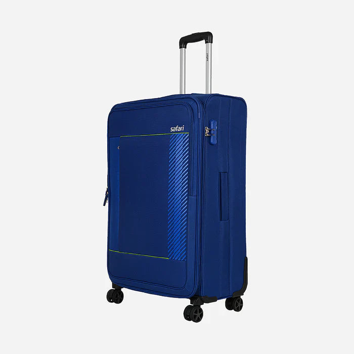 Safari Penta Blue Trolley Bag with Dual Wheels