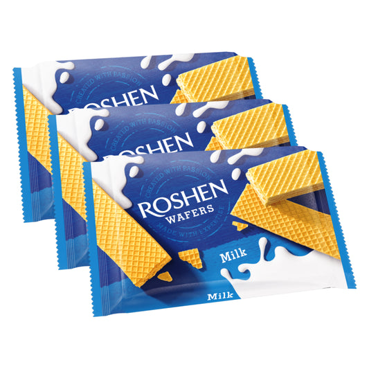 Roshen Milk Wafers 3 X 72g