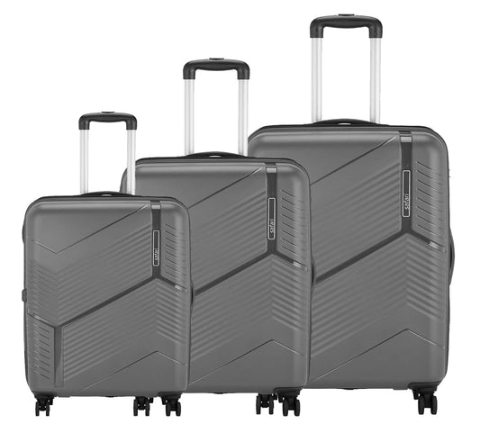 Safari Carter Set of 3 Trolley Bags with 360° Wheels