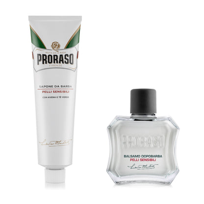 علبة Proraso Shave Duo: تركيبة حساسة مع بلسم ما بعد الحلاقة