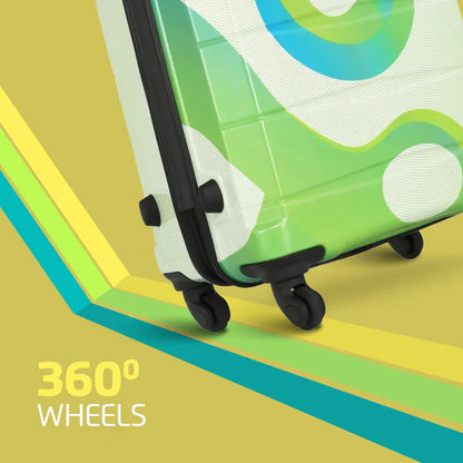 مجموعة سفاري تيفاني مكونة من 3 حقائب بعجلات مطبوعة بعجلات 360 درجة