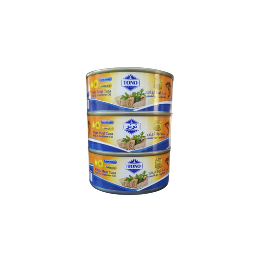 Tono White Meat Tuna In Sunflower Oil 3 X 160 GM