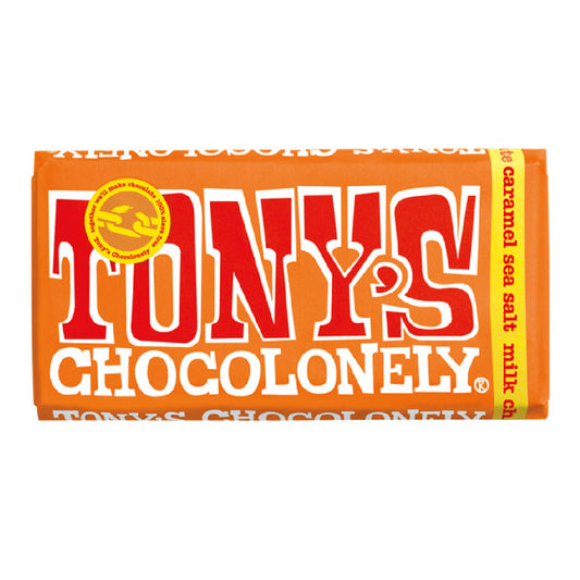 Tony'S Caramel & Sea Salt Chocolate Bar 180G