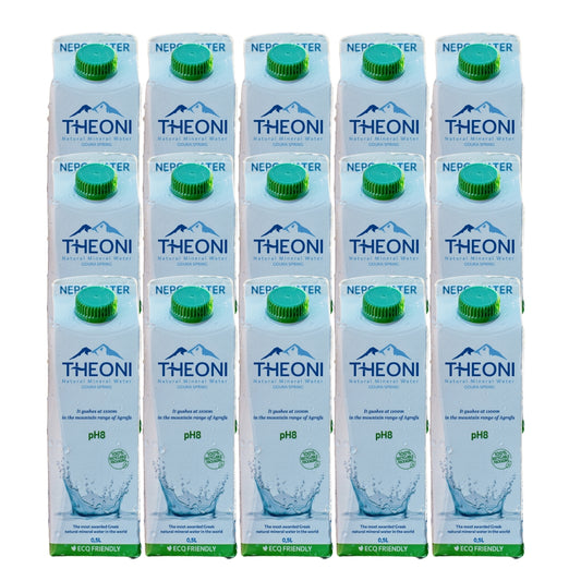 Theoni Natural Mineral Water Tetra Pack - 500 ML x 15 Pcs