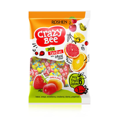Jelly Candies Crazy Bee Frutty 1Kg x 2 Pcs