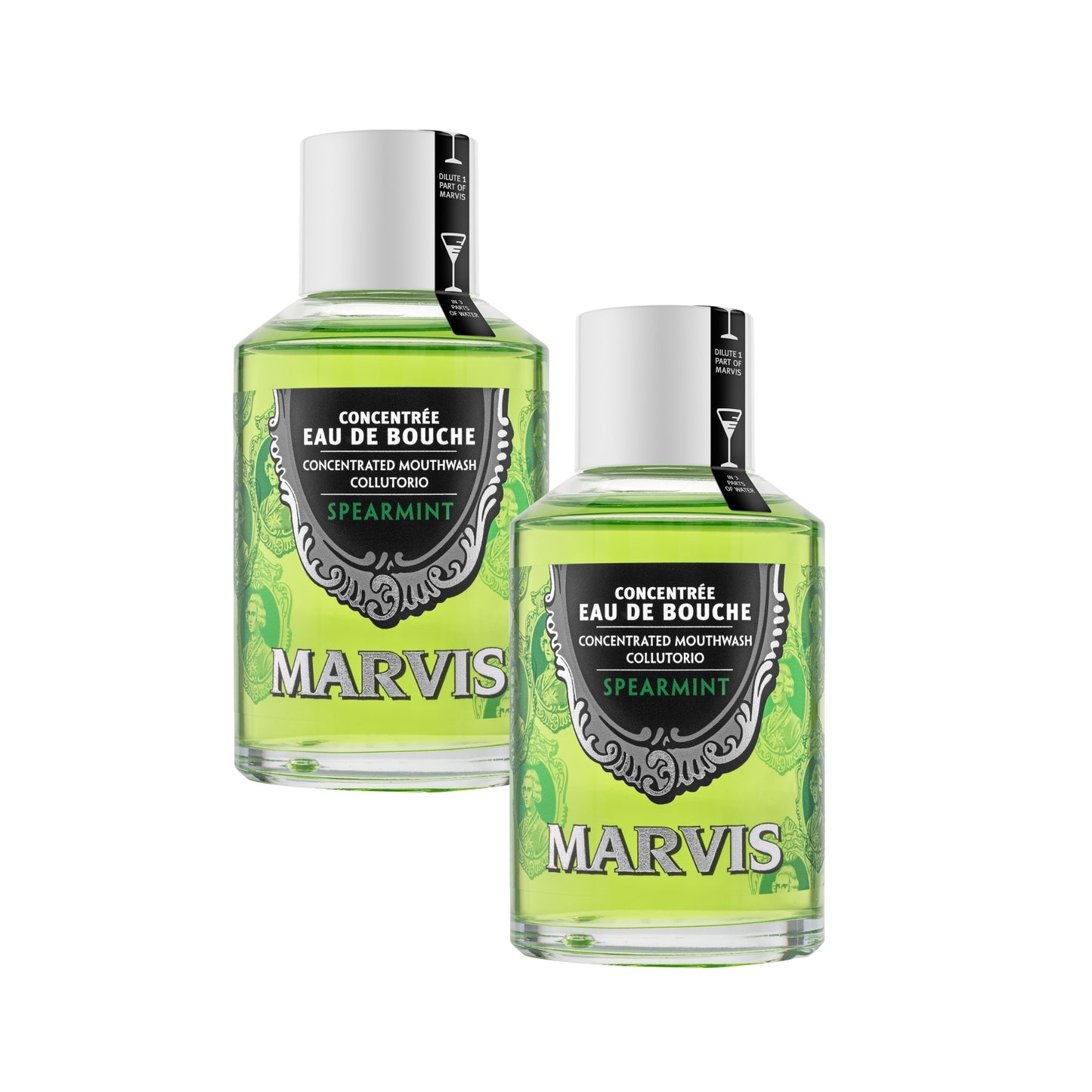 Marvis Mouthwash Spearmint 120 ML x 2 Pcs