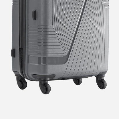 مجموعة سفاري زيون مكونة من 3 حقائب بعجلات باللون الرمادي الداكن بعجلات 360 درجة