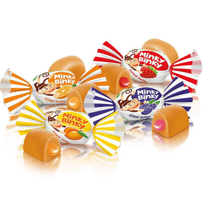 Roshen Minky Binky Mix Of Toffee With Jelly Filling 1Kg