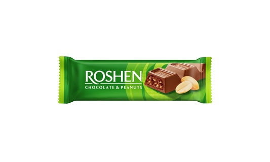 Roshen Milk Chocolate Bar With Peanut Filling