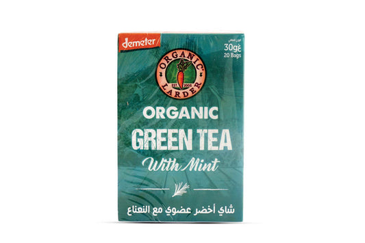شاي أخضر عضوي بالنعناع 30 جرام