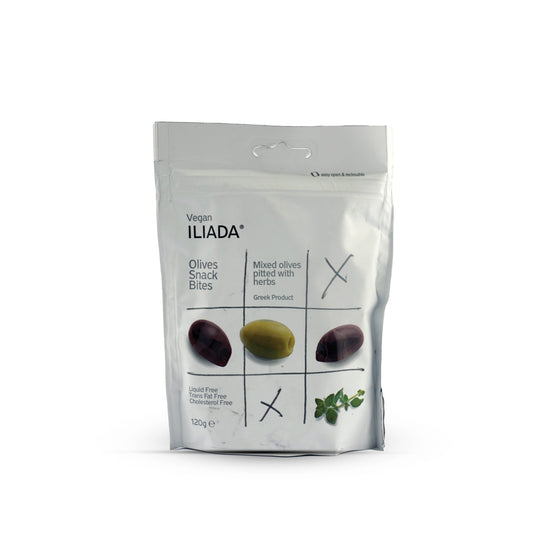 Iliada Mixed Pitted Olives With Herbs 120G