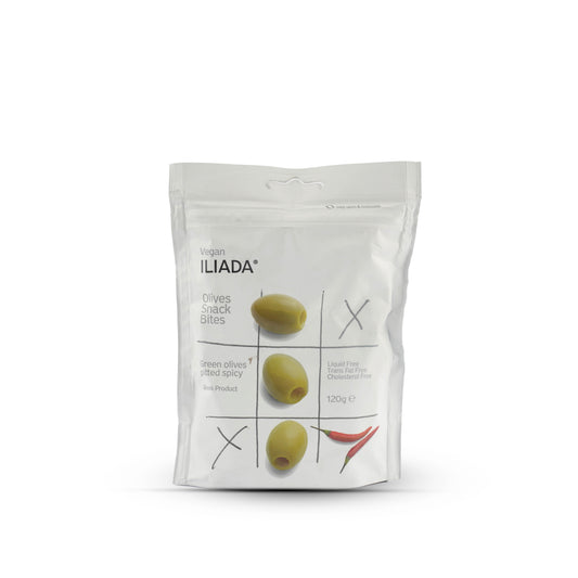 Iliada Green Pitted Olives Spicy 120G