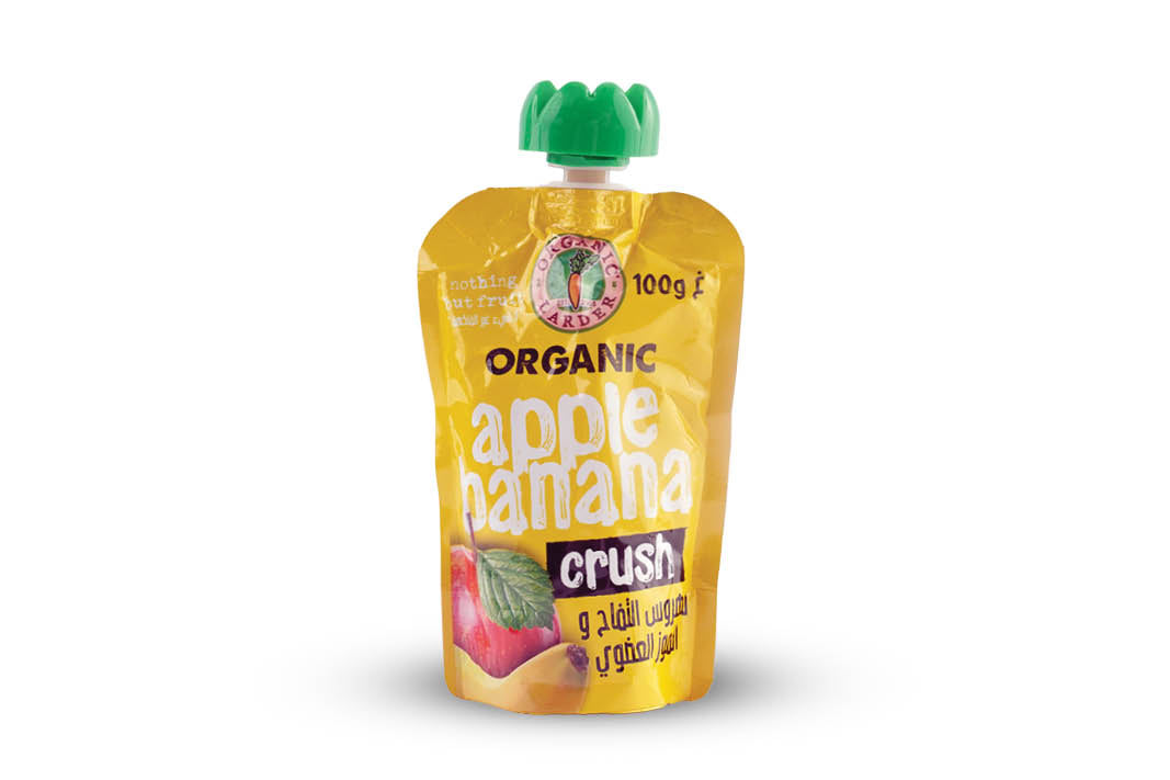Organic Larder Apple & Banana Crush 100G